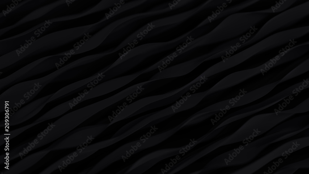 Abstract black wave background. Dark organic smooth line. Abstract black wave background. Dark organic smooth line.