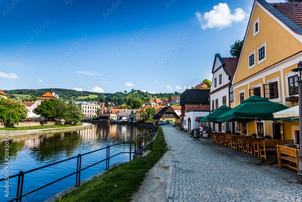 Cesky Krumlov and Vltava river, Czech Republic.