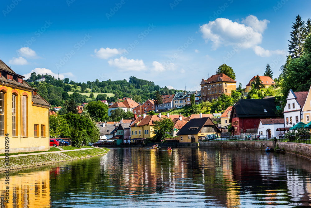 Cesky Krumlov and Vltava river, Czech Republic.