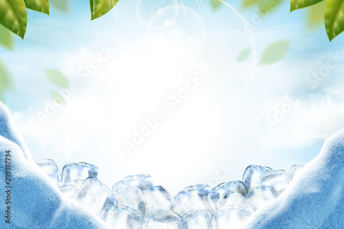 Cool ice background