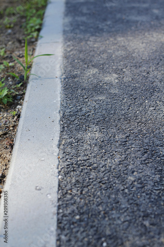 Wallpaper Mural asphalt sidewalk with curb, pavement edge Torontodigital.ca
