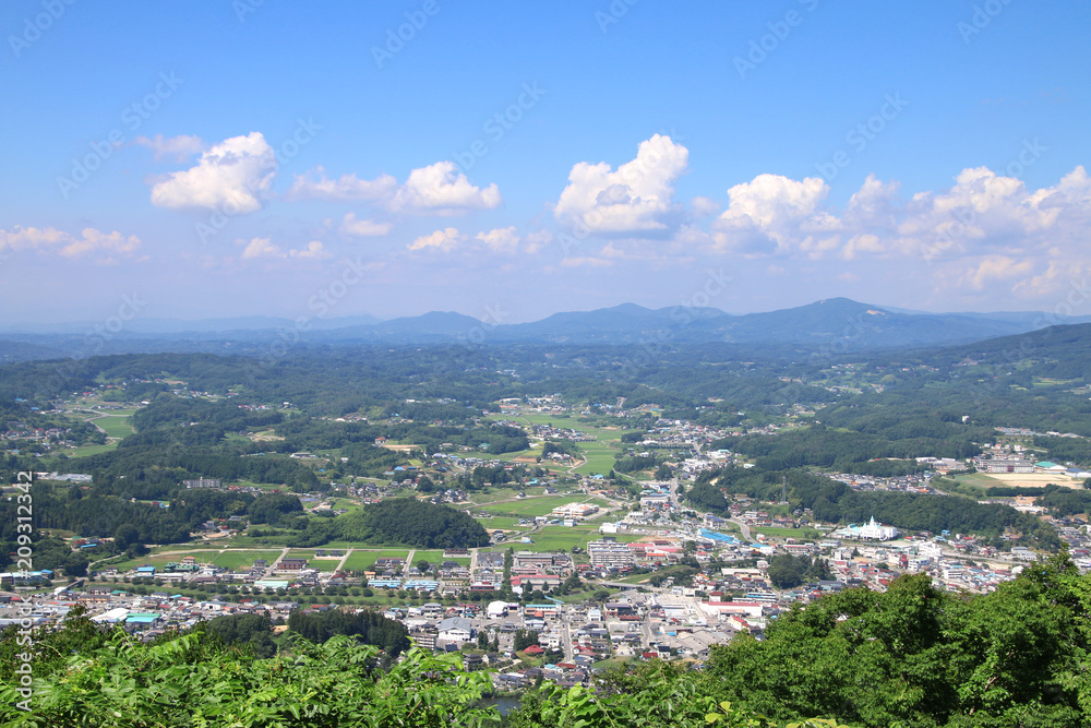 片曽根山からの眺め(福島県・田村市) 片曽根山からの眺め(福島県・田村市)