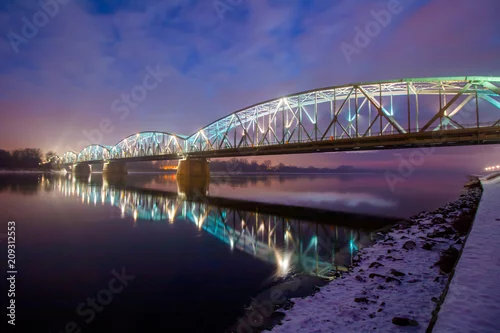 Obraz Piękny most w Toruniu, Polska