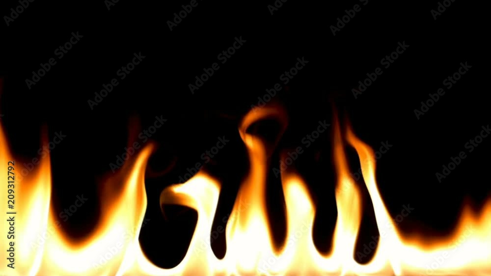 Realistic Fire Flames Igniting And Burning - Slow Motion. A line of real flames ignite on a black background. You can easily using Add or Screen transfer mode in your editing or compositing program. Realistic Fire Flames Igniting And Burning - Slow Motion. A line of real flames ignite on a black background. You can easily using Add or Screen transfer mode in your editing or compositing program.