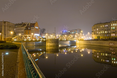 Night view of Wroclaw. Wroclaw is the largest city in western Poland and historical capital of Silesia © johnkruger1