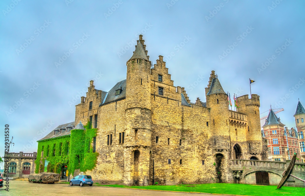 Het Steen, a medieval fortress in Antwerp, Belgium