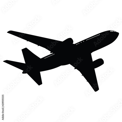 Airplane silhouette