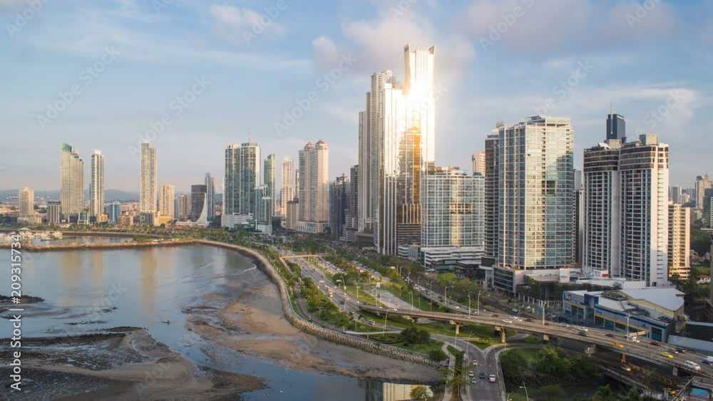 City skyline, Panama City, Panama, Central America City skyline, Panama City, Panama, Central America