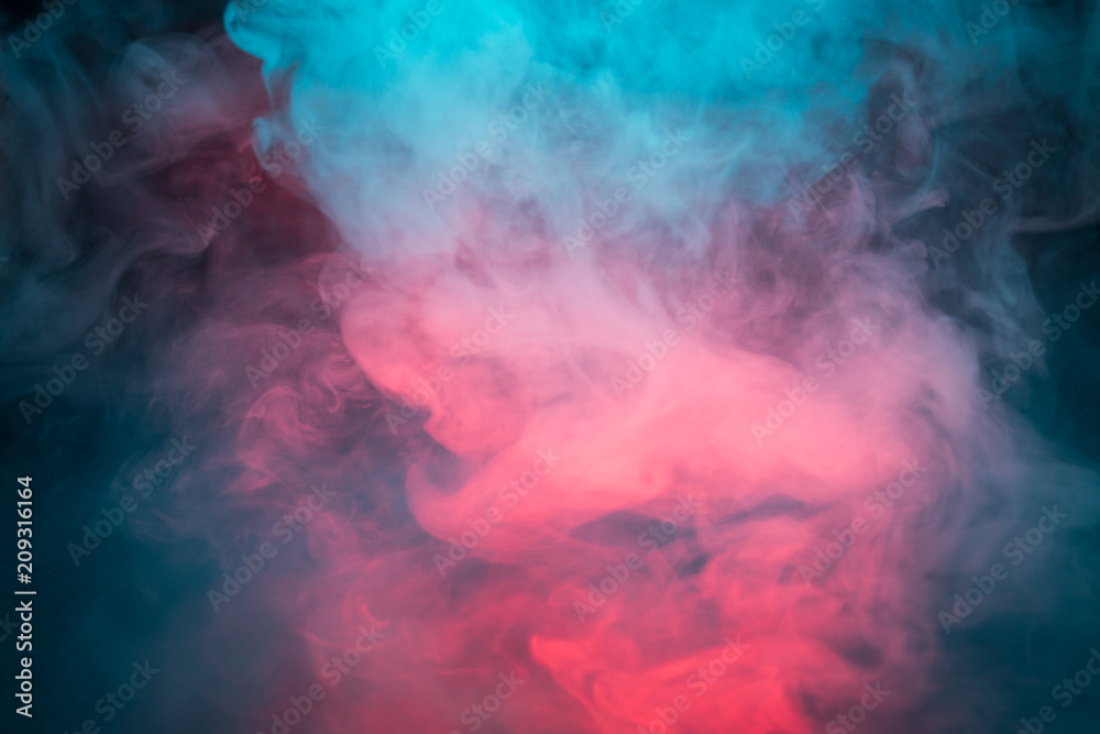 Colorful smoke on a black background closeup Colorful smoke on a black background closeup