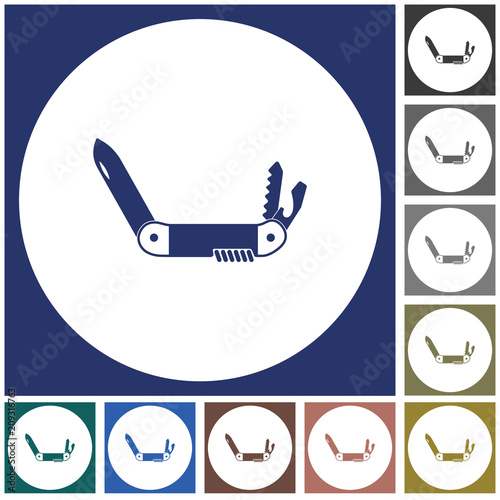 Camping knife icon