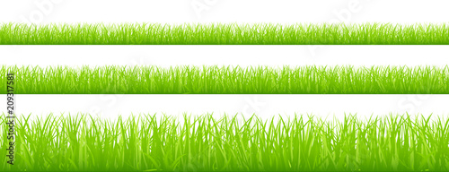 3 Straight Meadow Banner Set Green