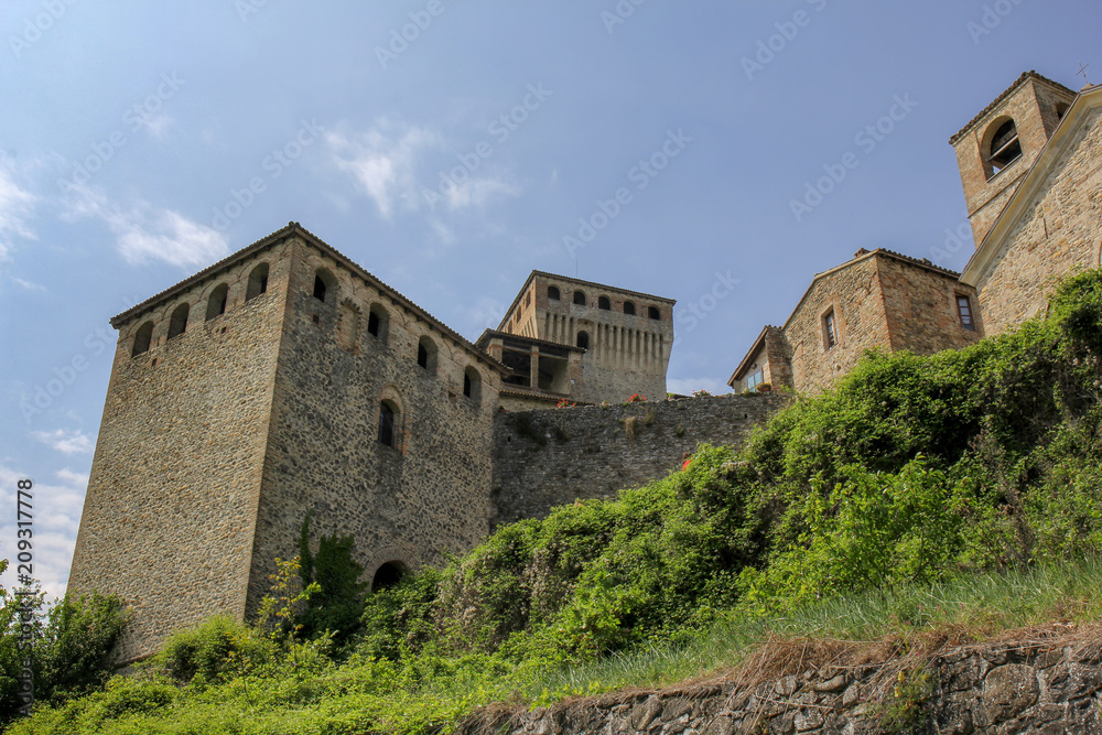 Castle Torrechiara near Parma, Italy