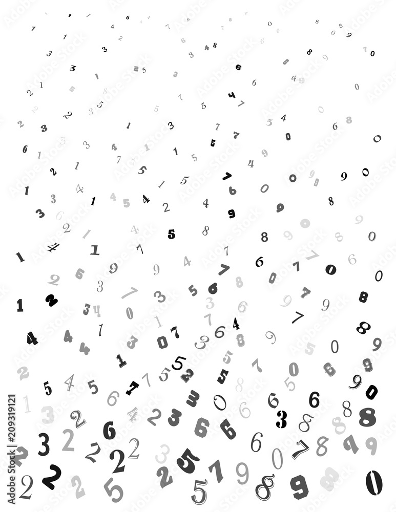 falling numbers, digits beautiful background design wallpaper