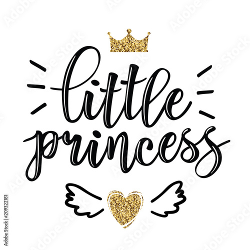 Vector illustration of Little Prince text