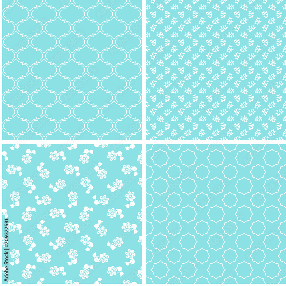 Chic different vector seamless patterns