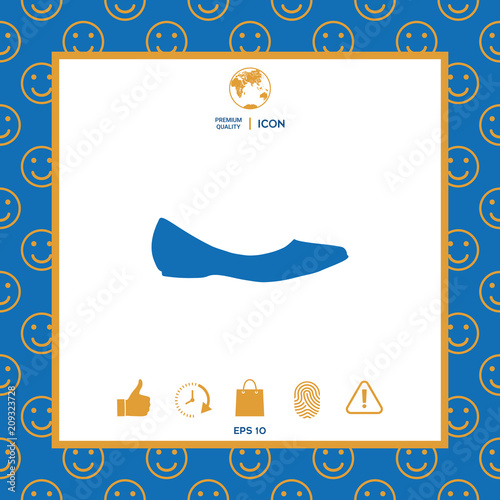 Ballerina flats - women shoe, the silhouette