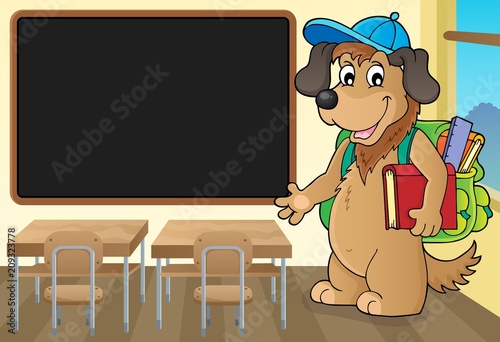 School dog theme image 3