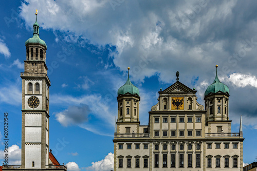 Perlachturm und Rathaus photo
