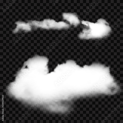 Realistic clouds or smoke for any background