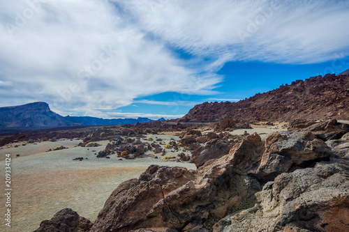 Volcanic landscape around Teide, Tenerife