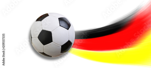 Fussball Deutschland Flagge Freisteller