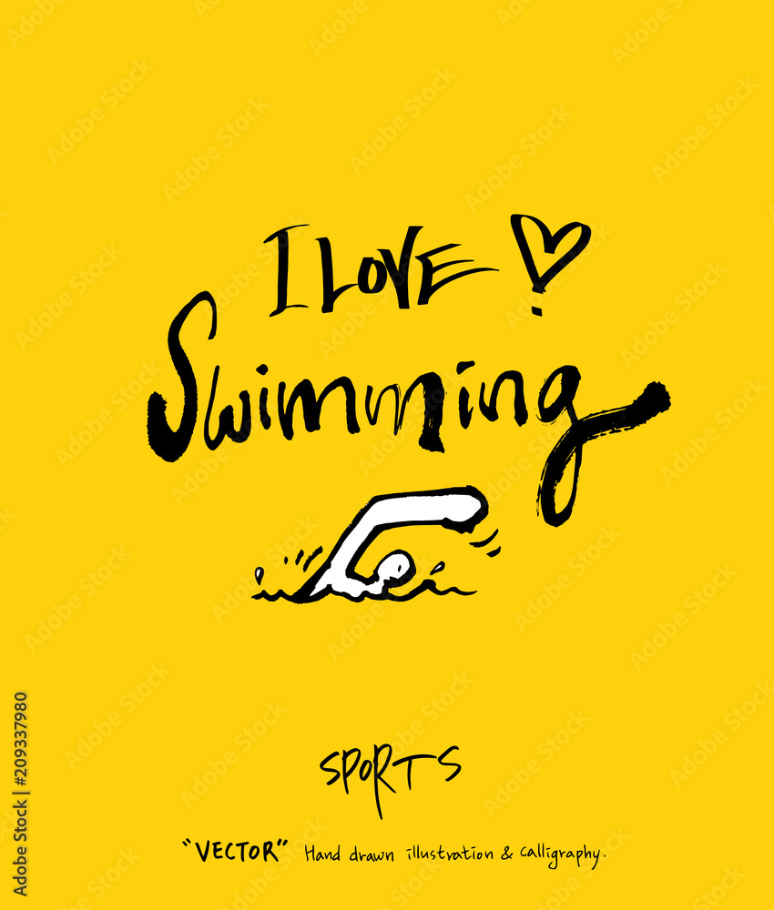 스포츠 포스터 / 손으로 그린 스포츠 그림