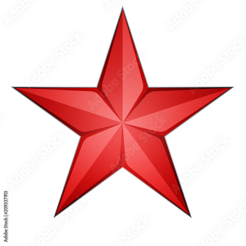 Red Star icon illustration