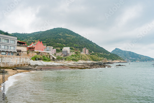 Cloudy day view of Qiaozai Harbor