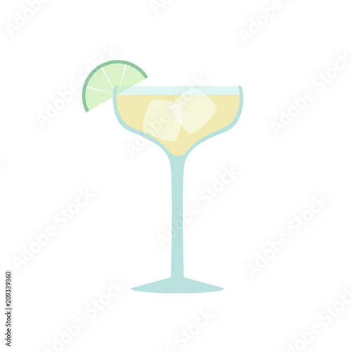 Flat vector daiquiri