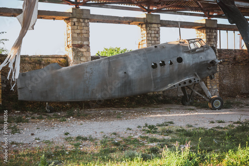 An old abandoned plane