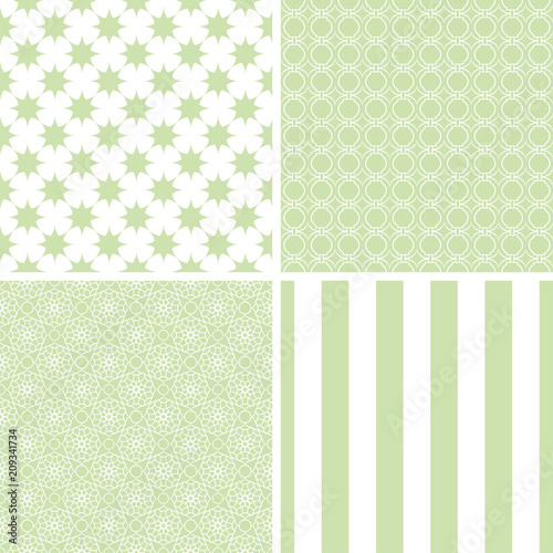 Chic different seamless patterns.