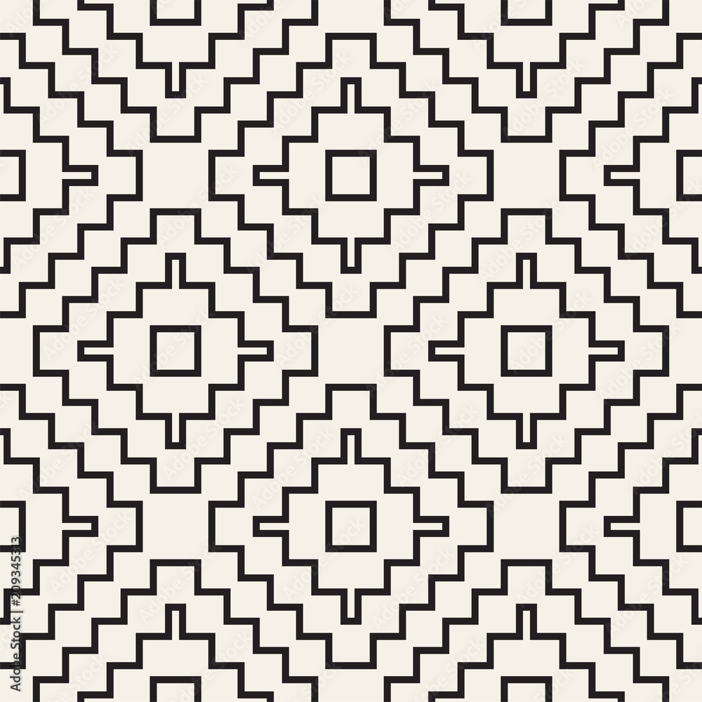 Seamless surface geometric design. Repeating tiles ornament background. Vector shapes pattern Seamless surface geometric design. Repeating tiles ornament background. Vector shapes pattern