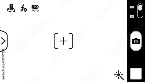 Modern smartphone camera focusing screen
