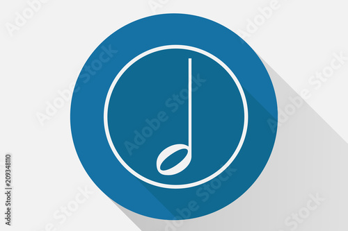 Icono azul de notas.