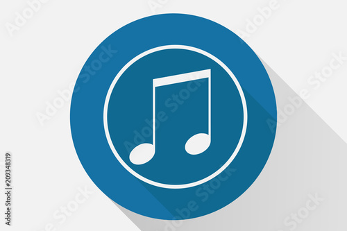 Icono azul de notas.