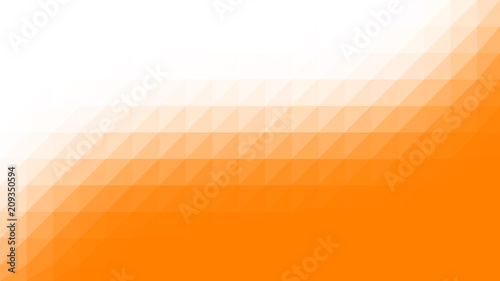 Orange White Low Poly Vector Background