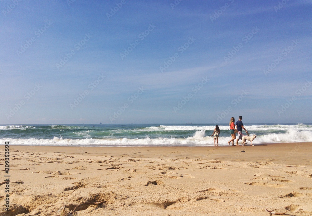 People on the brazilian beach People on the brazilian beach