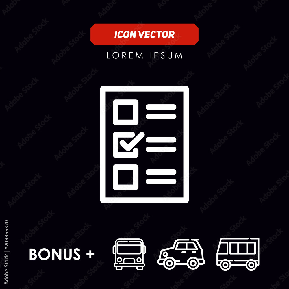 Check icon vector Check icon vector