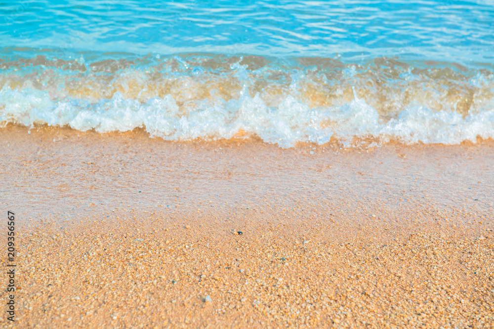 Blue waves on the beach Blue waves on the beach