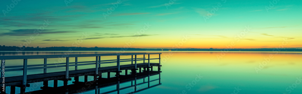 Beauty sunrise at the lake Zwischenahner Meer Beauty sunrise at the lake Zwischenahner Meer