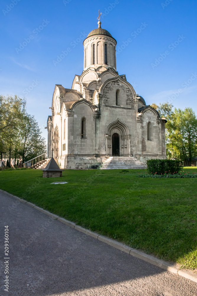 Orthodox Spassky Cathedral of the Vernicle Image of the Saviour in the Andronikov monastery, Moscow. Russia. Architectural monument of the 15th century. Orthodox Spassky Cathedral of the Vernicle Image of the Saviour in the Andronikov monastery, Moscow. Russia. Architectural monument of the 15th century.
