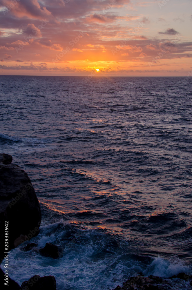 Obraz premium sunset in ocean