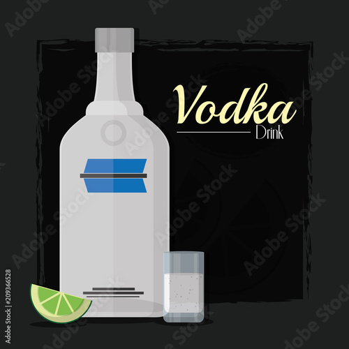 Vodka alcohol drink