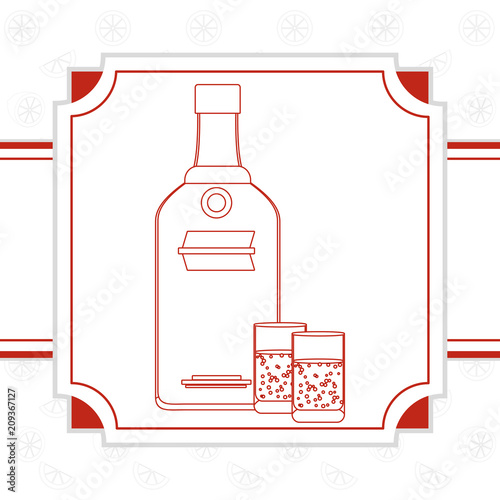 Vodka alcohol drink