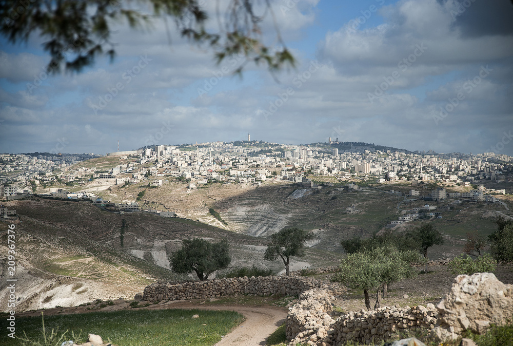 Fototapeta premium Israelian settlement in palestina