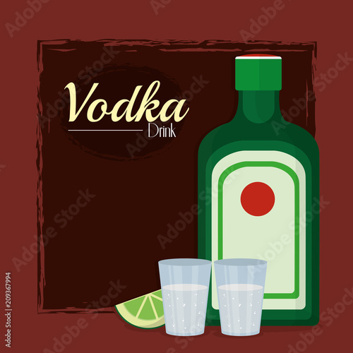 Vodka alcohol drink