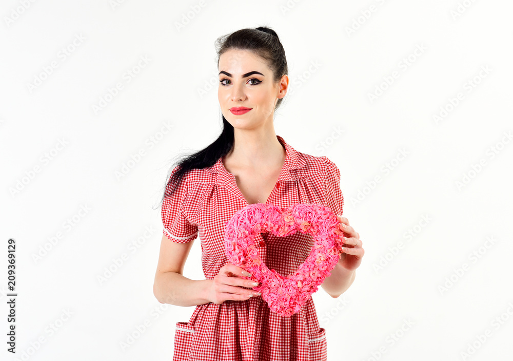 Beautiful young woman with make-up and hairstyle Beautiful young woman with make-up and hairstyle