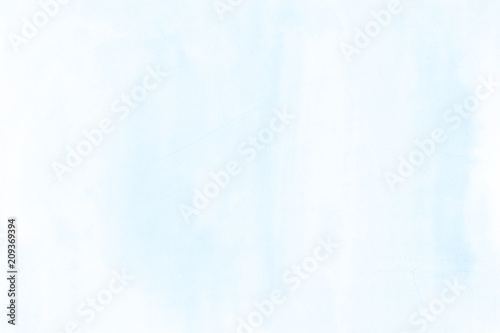 Soft white-blue watercolor background hand drawn paper texture graphic element for design, card