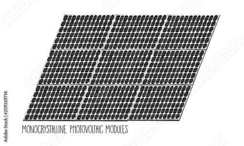 Photovoltaik Module - monokristallin - Anlagensystem