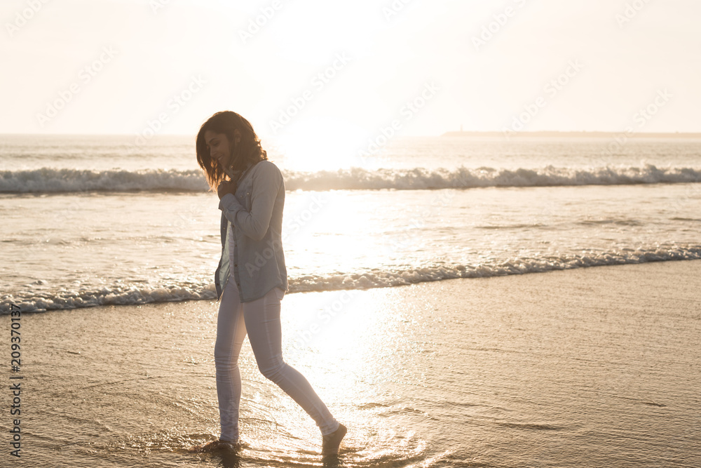 Woman at the beach